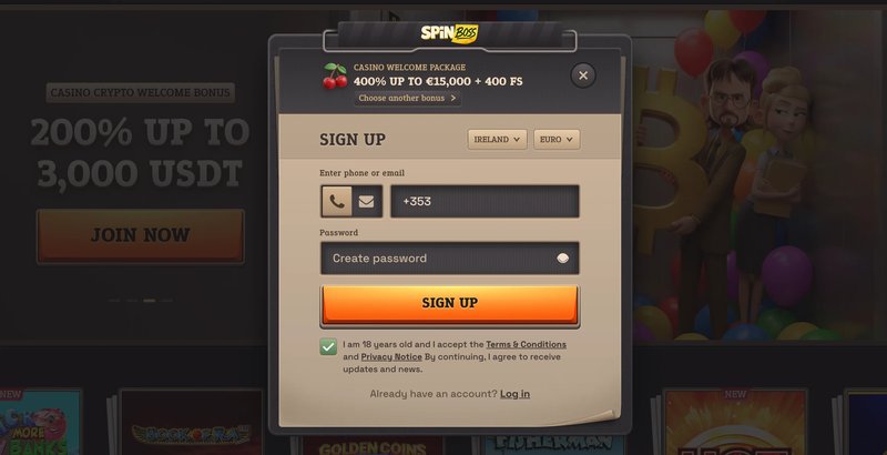 Spinboss casino login in United Kingdom